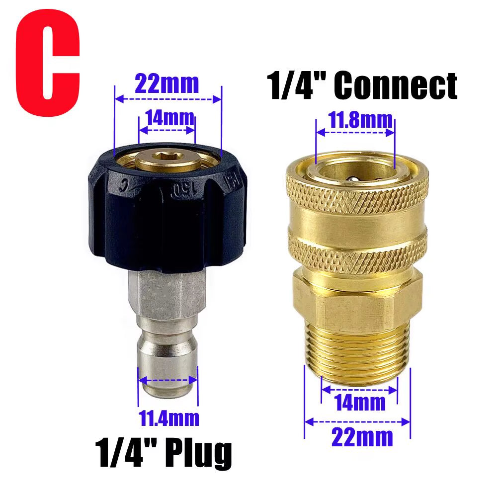Pressure Washer Adapter Kit – M22 Swivel to Quick Connect, 2 Pcs – image 6