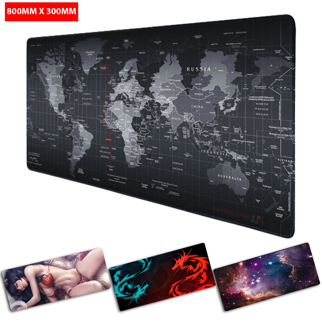 Extended Mouse Pad – 31 x 12 in Desk Mat, Stitched Edge – image 6