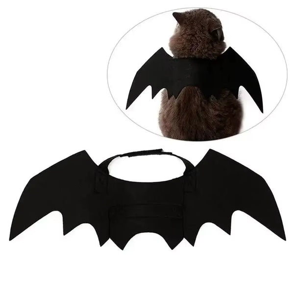 Pet Bat Wings Costume, Halloween Harness for Cats and Small Dogs
