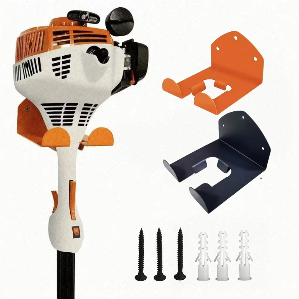 Heavy-Duty Wall-Mount Trimmer Storage Rack