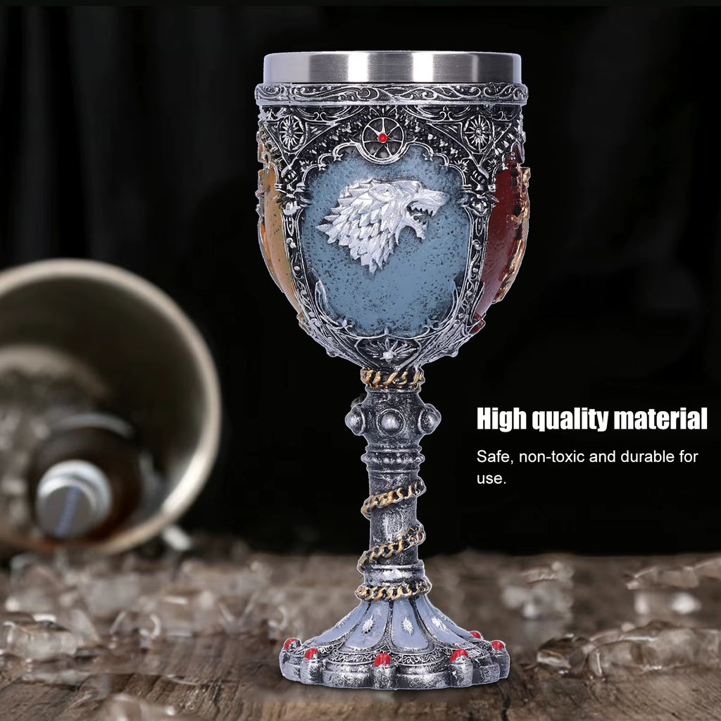 3D Beer Mug, Stainless Steel and Resin Sculpted Drinking Mug – image 3