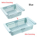 Fridge Drawer Organizer - Expandable Hanging Under-Shelf Bin