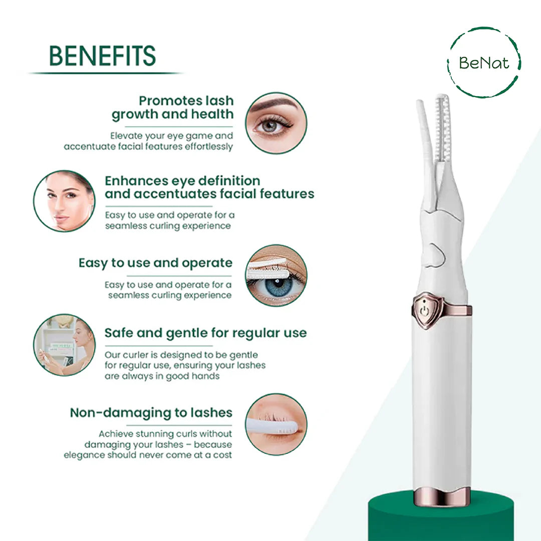 Heated Eyelash Curler – Rechargeable, 3 Heat Settings – image 5