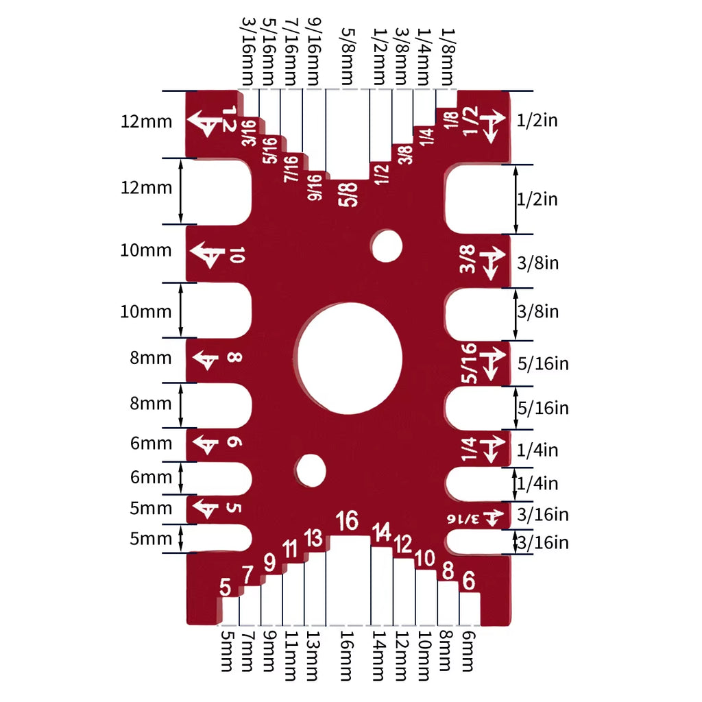 Dovetail Gauge – Aluminum Metric and Inch Marking Jig – image 3