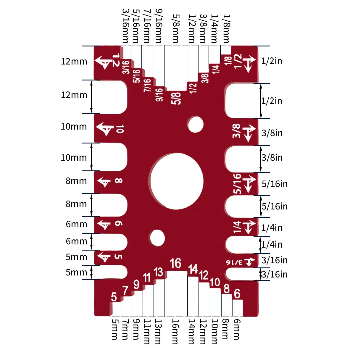 Dovetail Gauge – Aluminum Metric and Inch Marking Jig – image 3