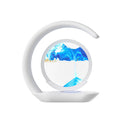 Quicksand Art Wireless Charger Lamp - 15W Fast Charging Pad with Night Light