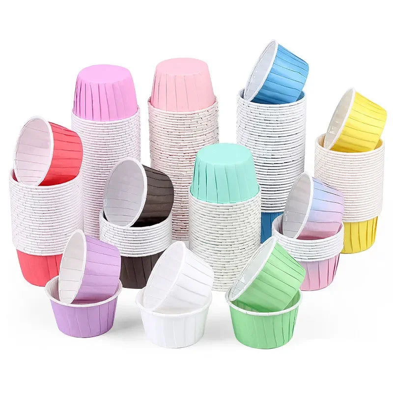 Cupcake Liners 50 Pack - Large Muffin Baking Paper Cups