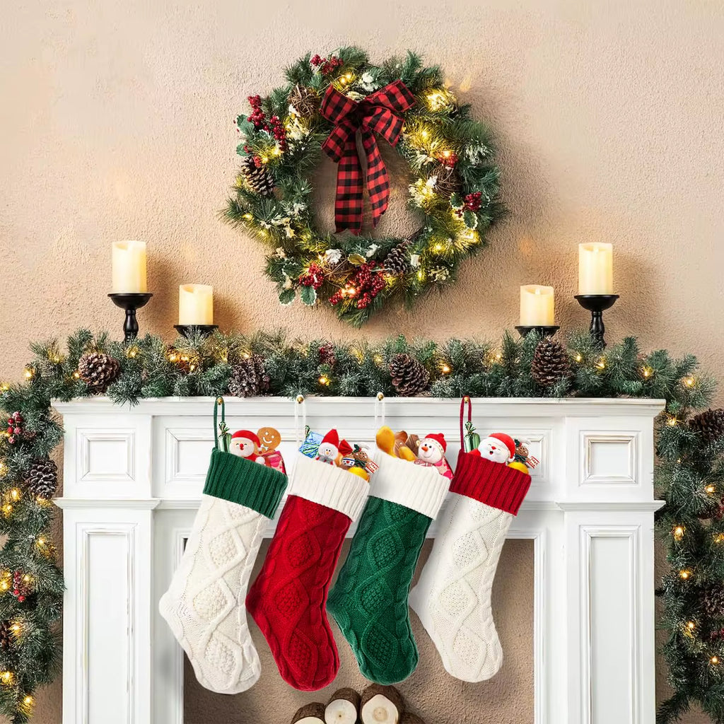Knitted Christmas Stocking - Large 18 Inch Hanging Stocking – image 5