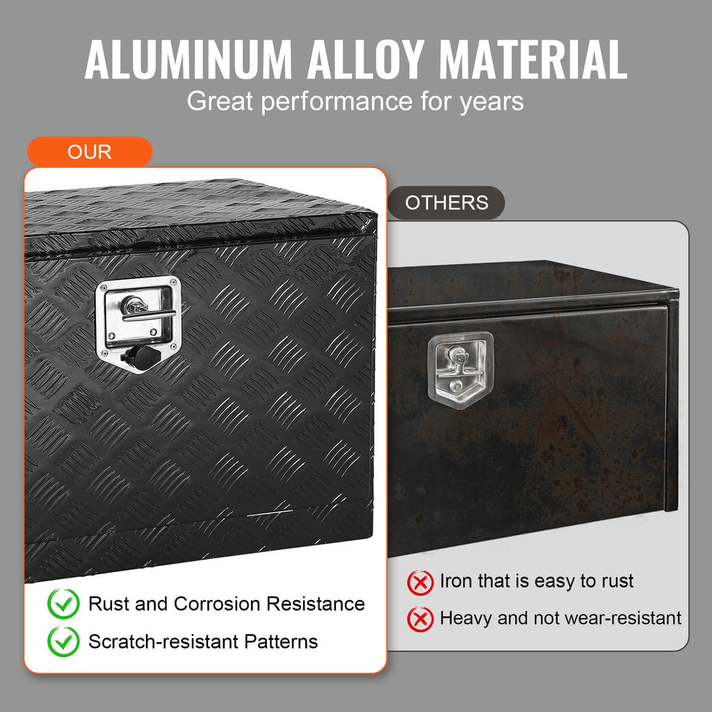 Underbody Aluminum Truck Tool Box 36 X 17 X 18 in Lockable