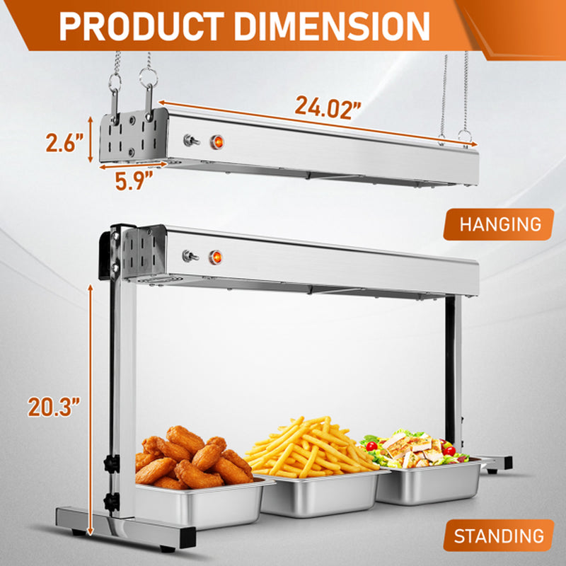 Commercial Food Warmer 110V 750W, Hanging or Standing – image 5
