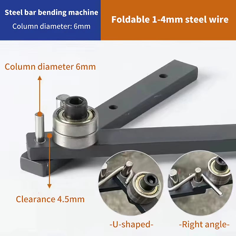 Welding & Fabrication Manual Metal Bender for Steel Bar and Rod – image 1