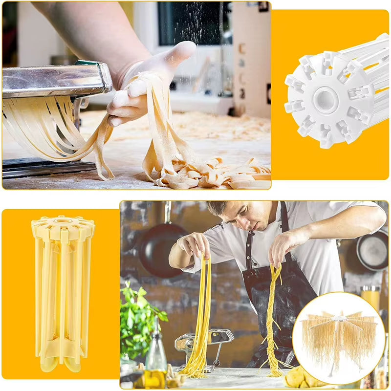 Pasta Drying Rack, Collapsible Spaghetti Noodle Dryer with 10 Bars – image 7