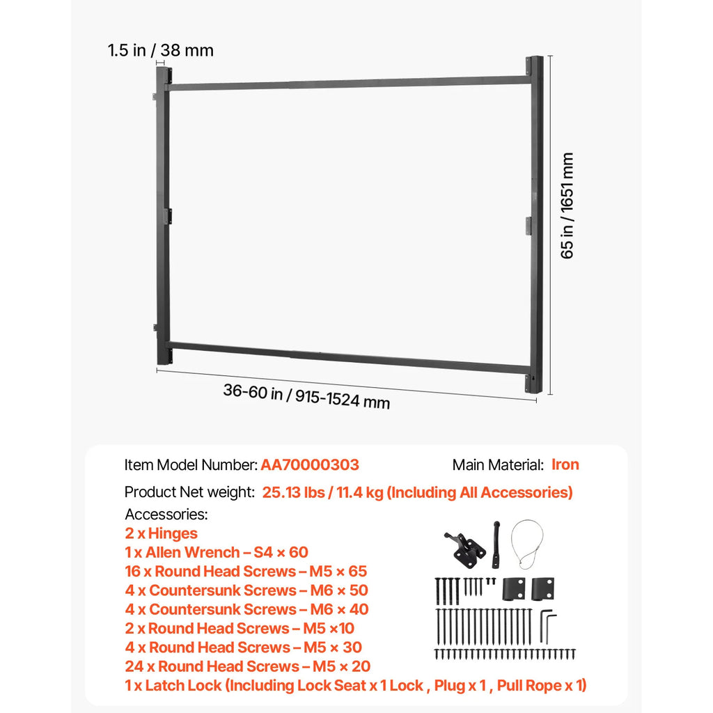 Adjustable Gate Building Kit for 36-60 Inch Wide Openings – image 7