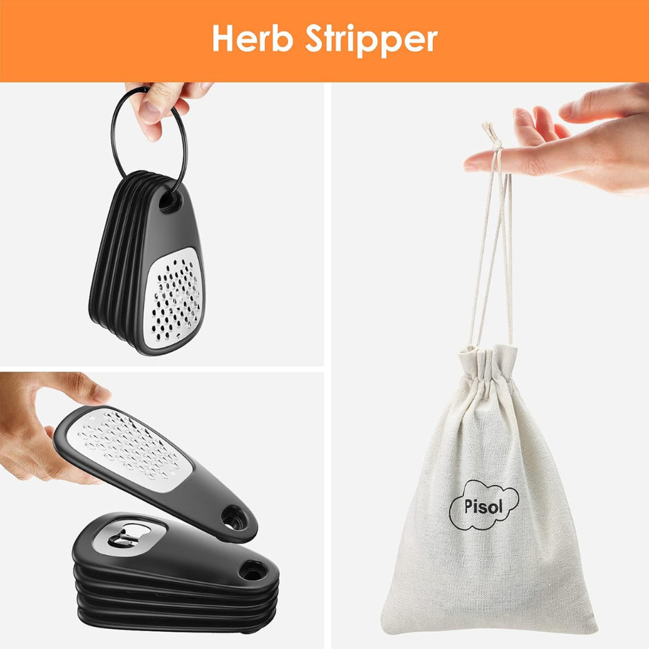 Kitchen Gadget Set 6-Piece Stackable Grater, Peeler & Opener – image 2
