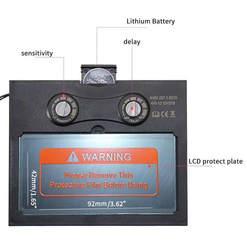 Solar Auto-Darkening Welding Mask and Welder Cap – image 6