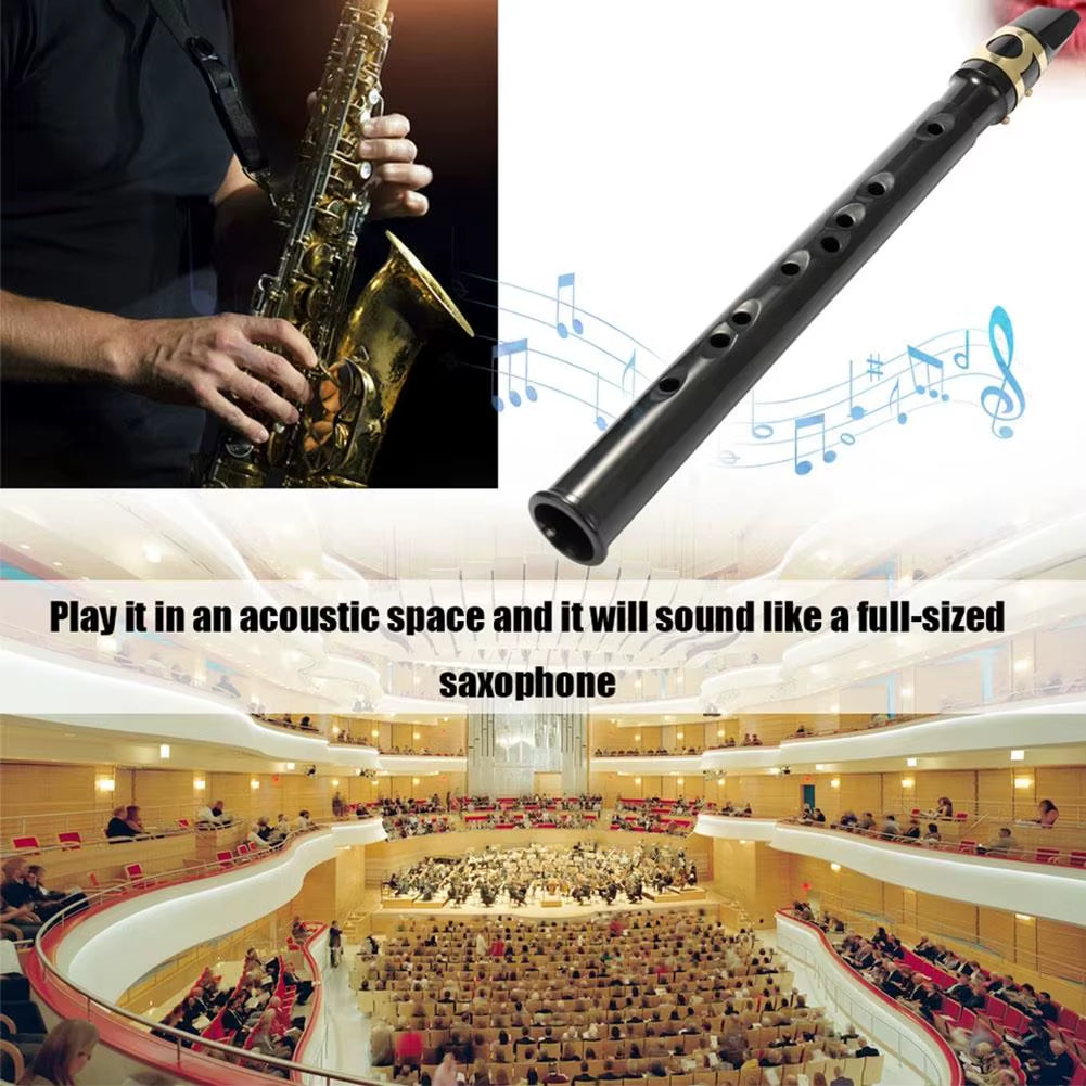 Mini Pocket Saxophone in C Key, 13 Inch Practice Horn – image 6