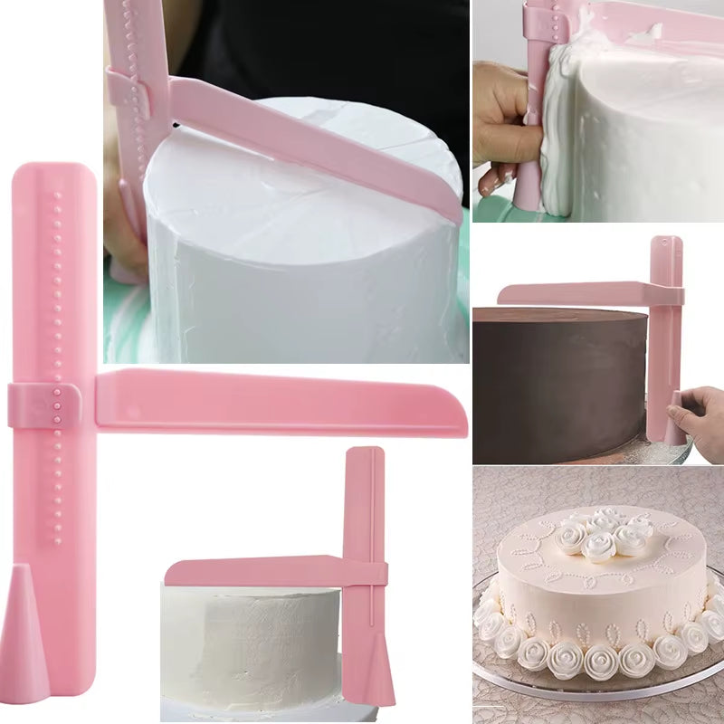 Adjustable Cake Scraper Smoother - Fondant Edge Leveler