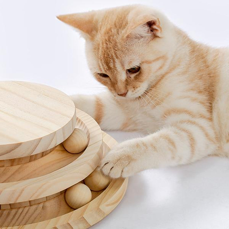 Cat Scratching Board with Ball Track Toy and Sisal Post – image 2