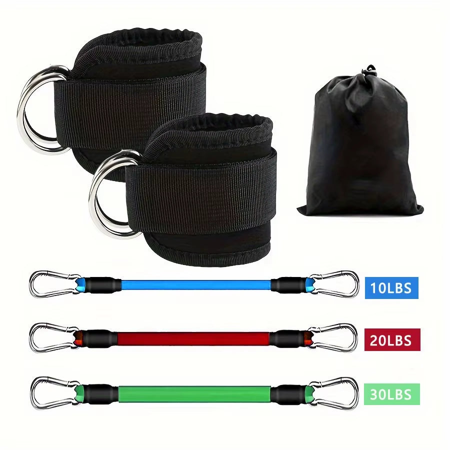 5-Piece Ankle Resistance Band Kit with Straps