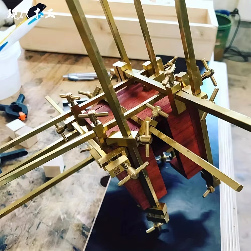 Parallel Wood Clamp - Brass Panel Glue-Up Clamp, 18/24/36cm – image 4