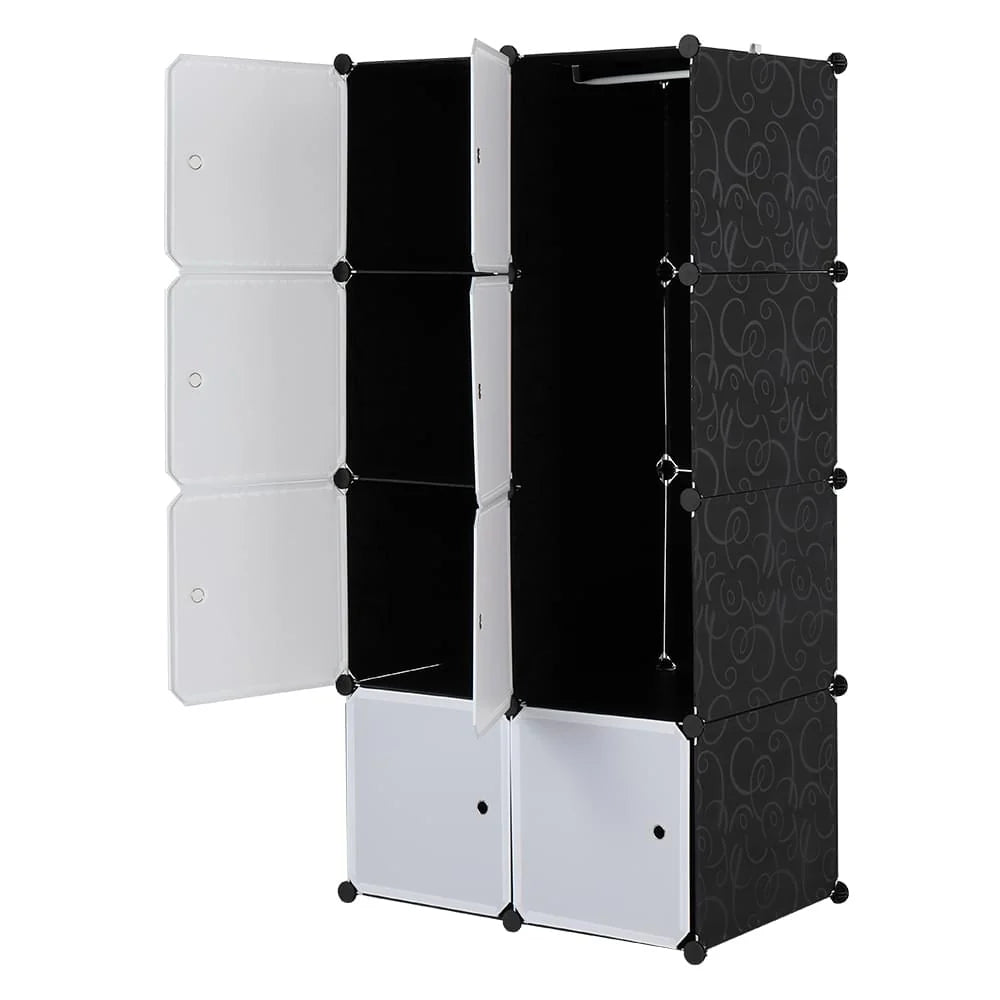Cube Storage Organizer with Doors - 8-Cube Modular Closet Wardrobe – image 3