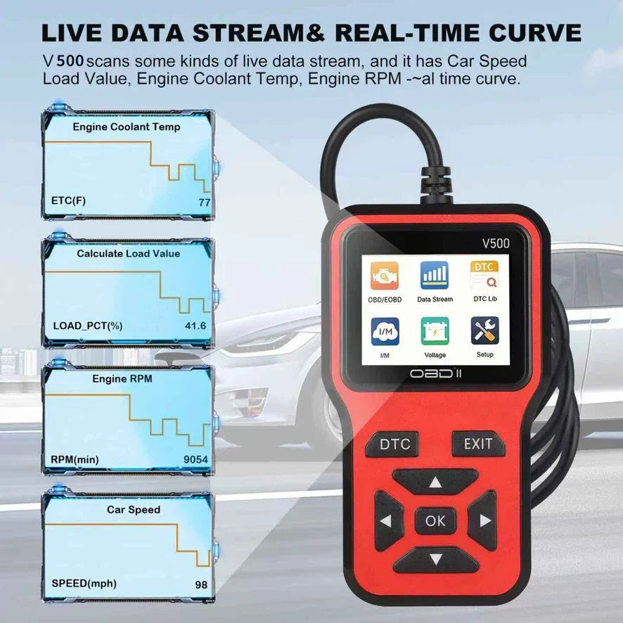 OBD2 Scanner V500 – Color Screen Code Reader with Live Data – image 5