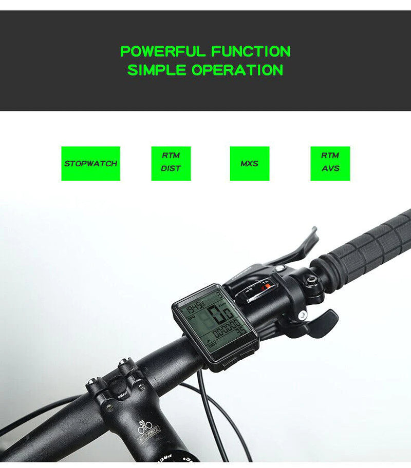 Bike Speedometer, Waterproof LCD Cycling Computer, Wired or Wireless – image 16