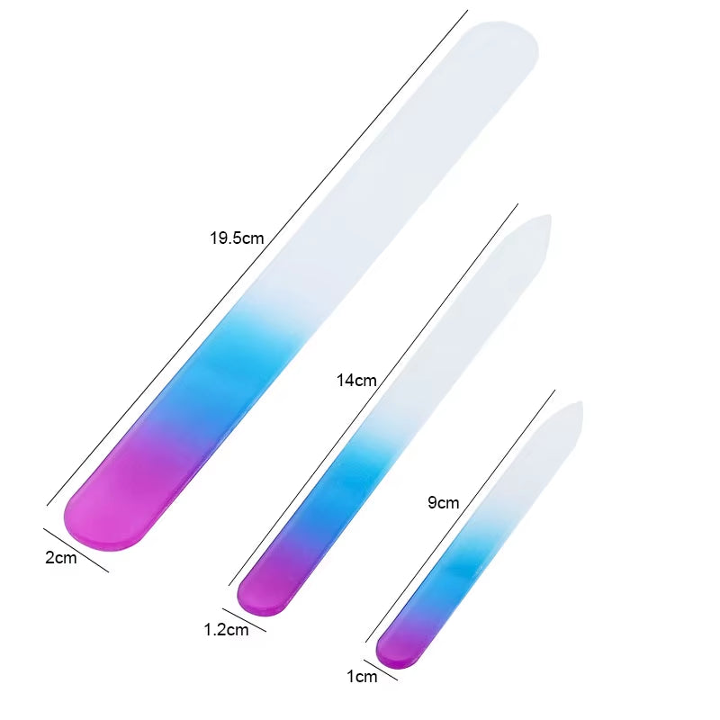 Glass Nail File 3-Pack Frosted Manicure Files – image 4
