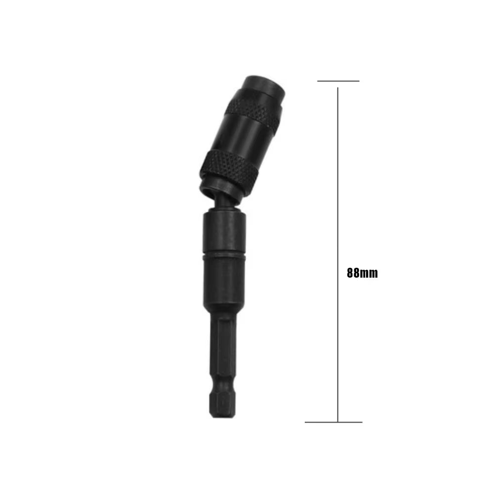 Pivoting Magnetic Bit Holder - 1/4 Inch Hex Quick Release Drill Extension