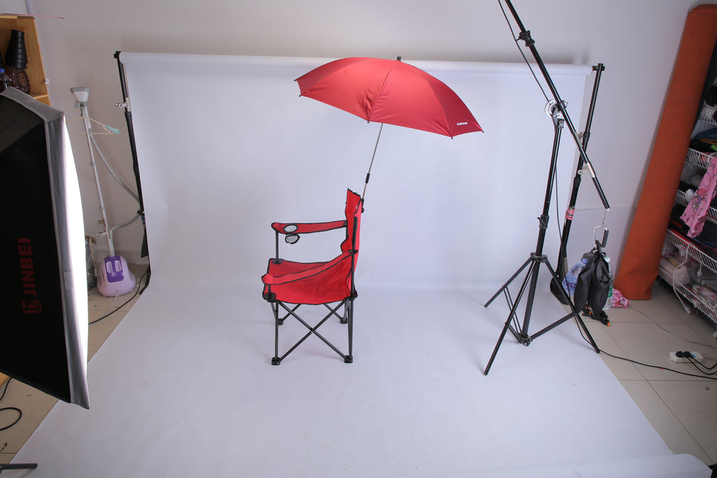 Camping Chair with Umbrella, Folding Outdoor Chair with Cup Holder – image 9