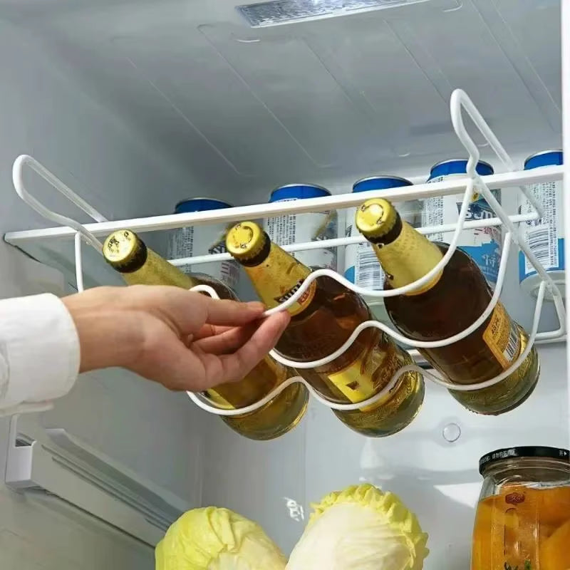 Fridge Bottle Rack – Rolling Can and Bottle Holder Shelf – image 3