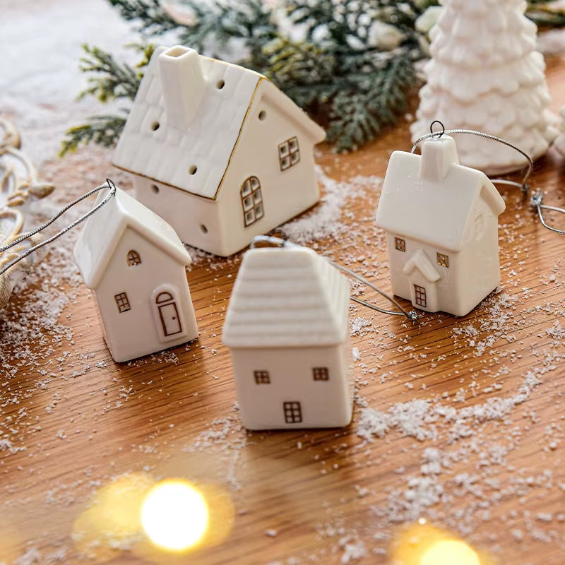 Mini Ceramic Tiered Christmas Tree Decoration – image 2