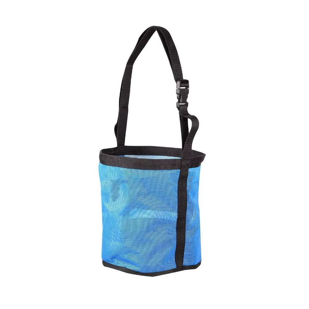 Ranch Horse Feed Bag, Leak-Proof Mesh Nose Bag with Adjustable Strap – image 1
