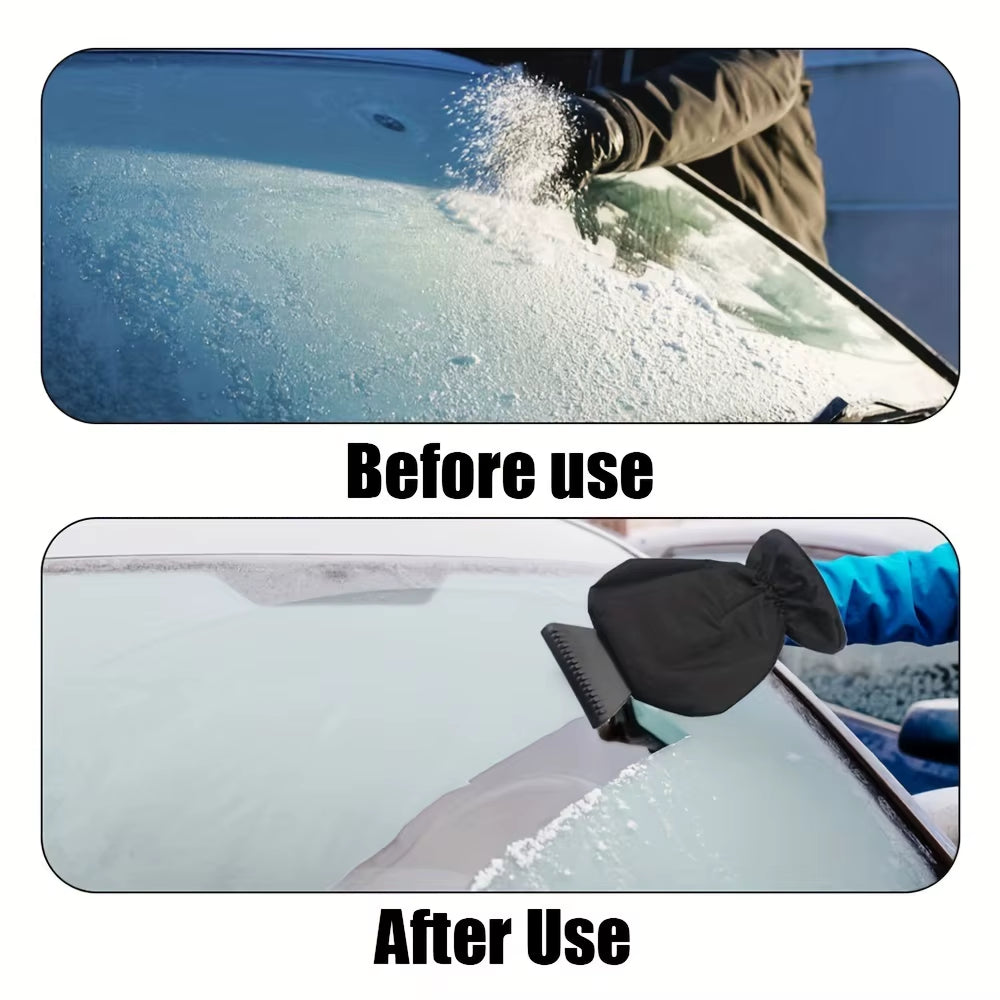 Ice Scraper with Glove – Windshield Snow Scraper and Thermal Mitt – image 4