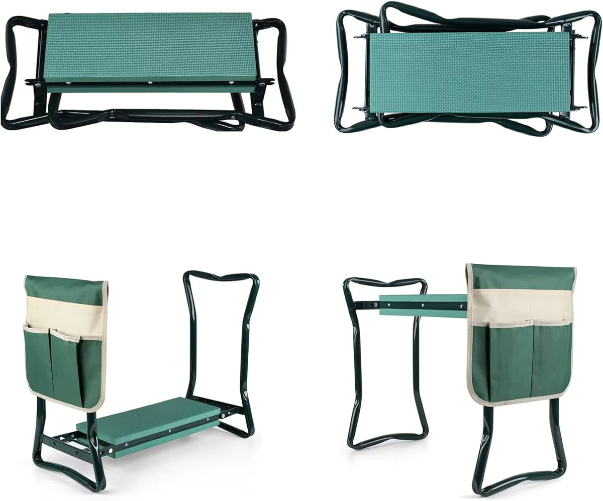 Garden Kneeler and Seat - Folding Bench with EVA Pad and Tool Pouch – image 6