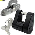 Trailer Coupler Lock, Zinc Alloy Hitch Padlock with 2 Keys