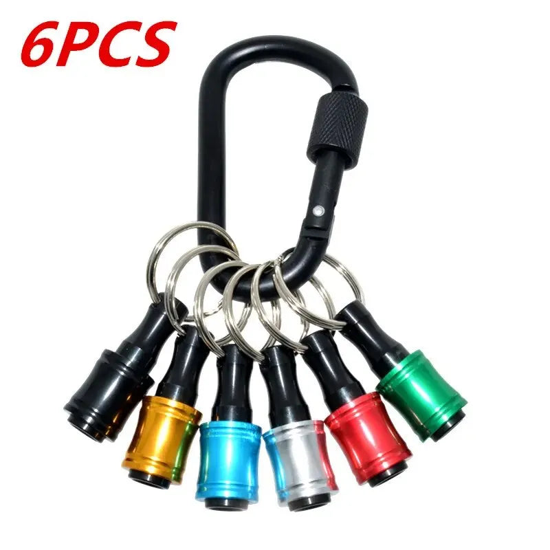 Bit Holder Keychain – 6-Pack 1/4 in Hex Extension Bars – image 2