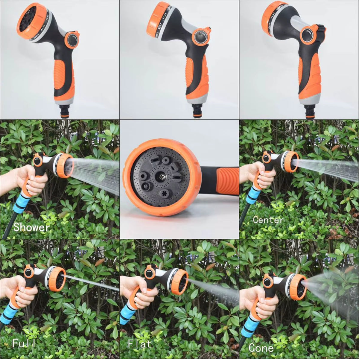 Garden Hose Nozzle - 10-Pattern Thumb Control Sprayer – image 3