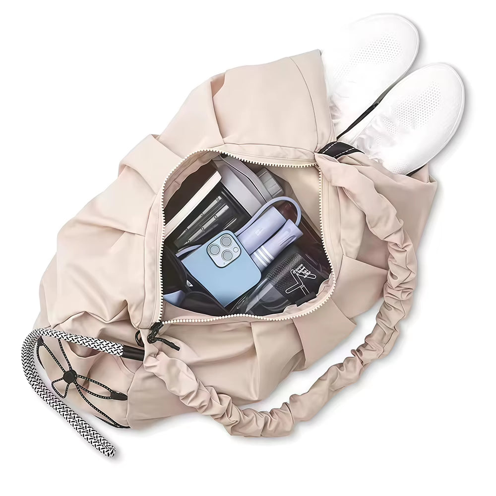 Gym Duffle Bag with Shoe Compartment and Yoga Mat Strap – image 4