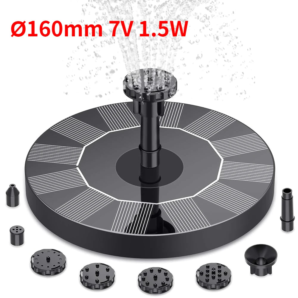 Solar Fountain Pump for Bird Bath and Pond, 6 Nozzles – image 8
