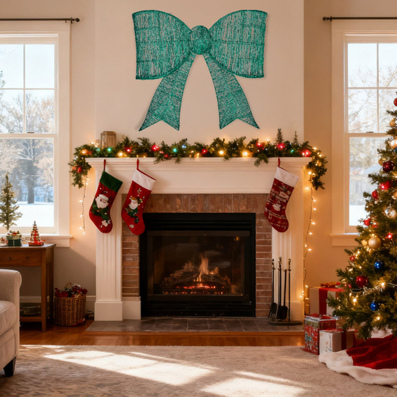 Pre-Lit Giant Christmas Bow Outdoor Decoration with 124 LED Lights – image 11