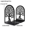 Decorative Bookends - Black Metal Tree of Life Book Ends