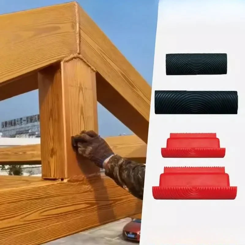 Wood Grain Texture Roller - Wall Painting Embossing Tool