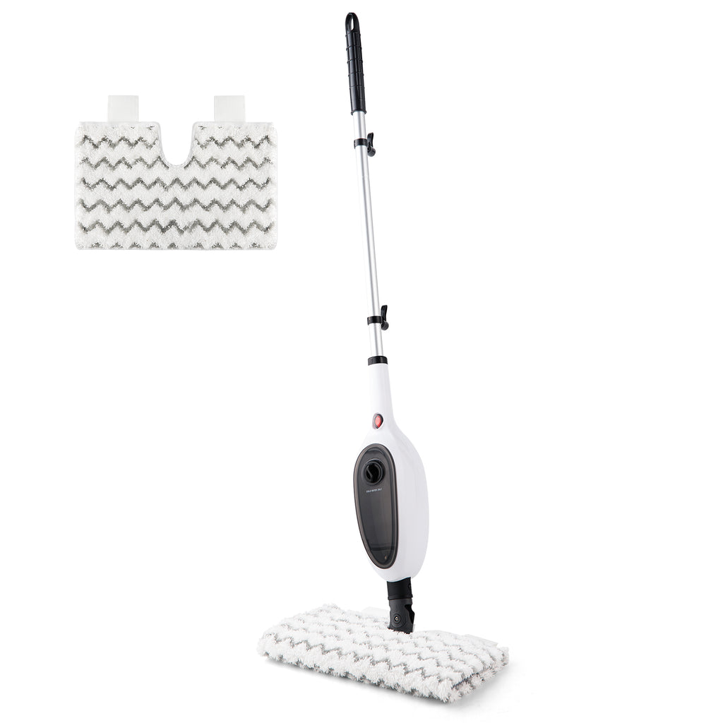 Steam Mop with 8 Attachments, 1200W Double-Sided Floor Steamer
