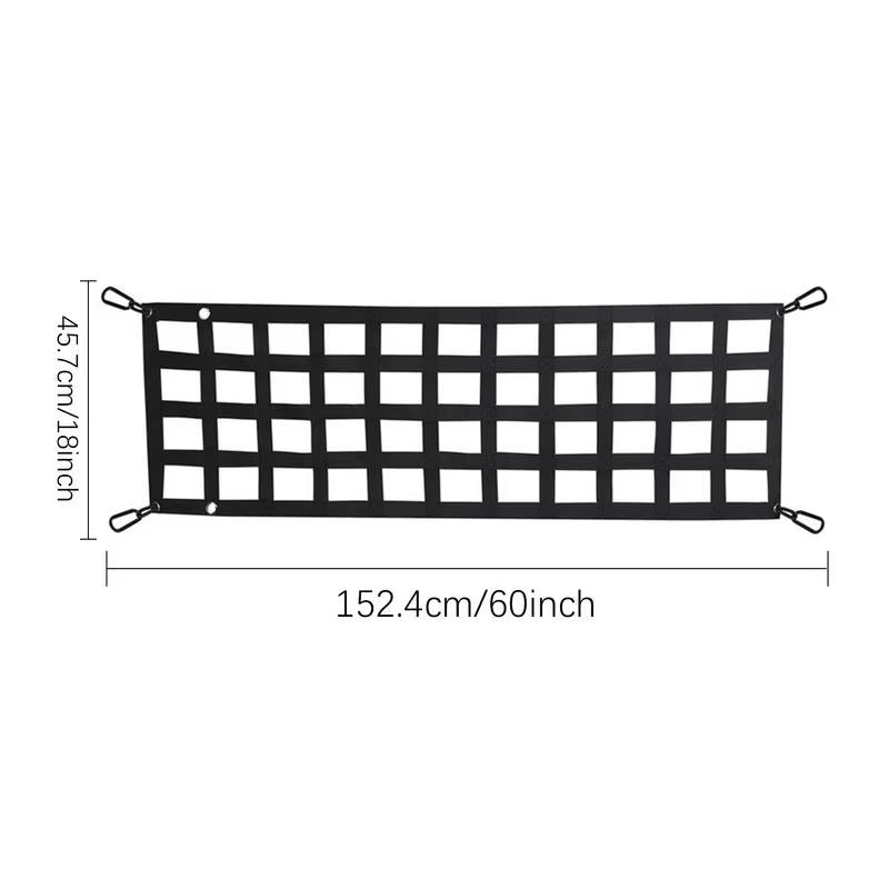 Truck Tailgate Net 60X18 Inch Pickup Bed Cargo Mesh