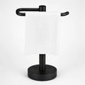 Hand Towel Holder Stand, Free Standing Countertop Rack, Black