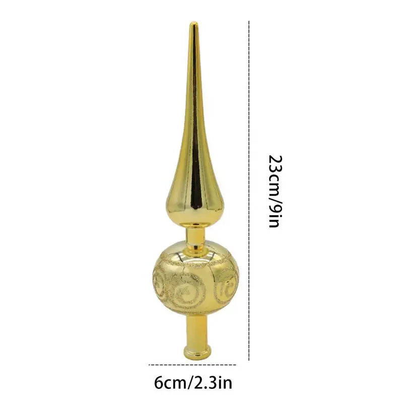Christmas Tree Topper Finial - Metallic Tree Top Decoration – image 7