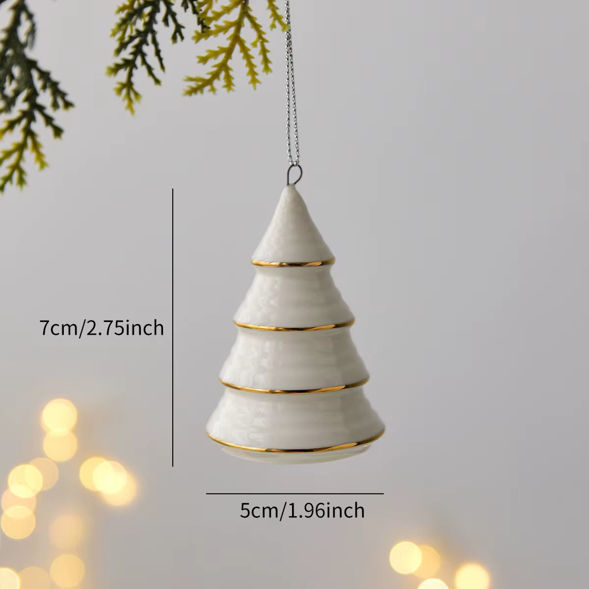 Mini Ceramic Tiered Christmas Tree Decoration – image 8