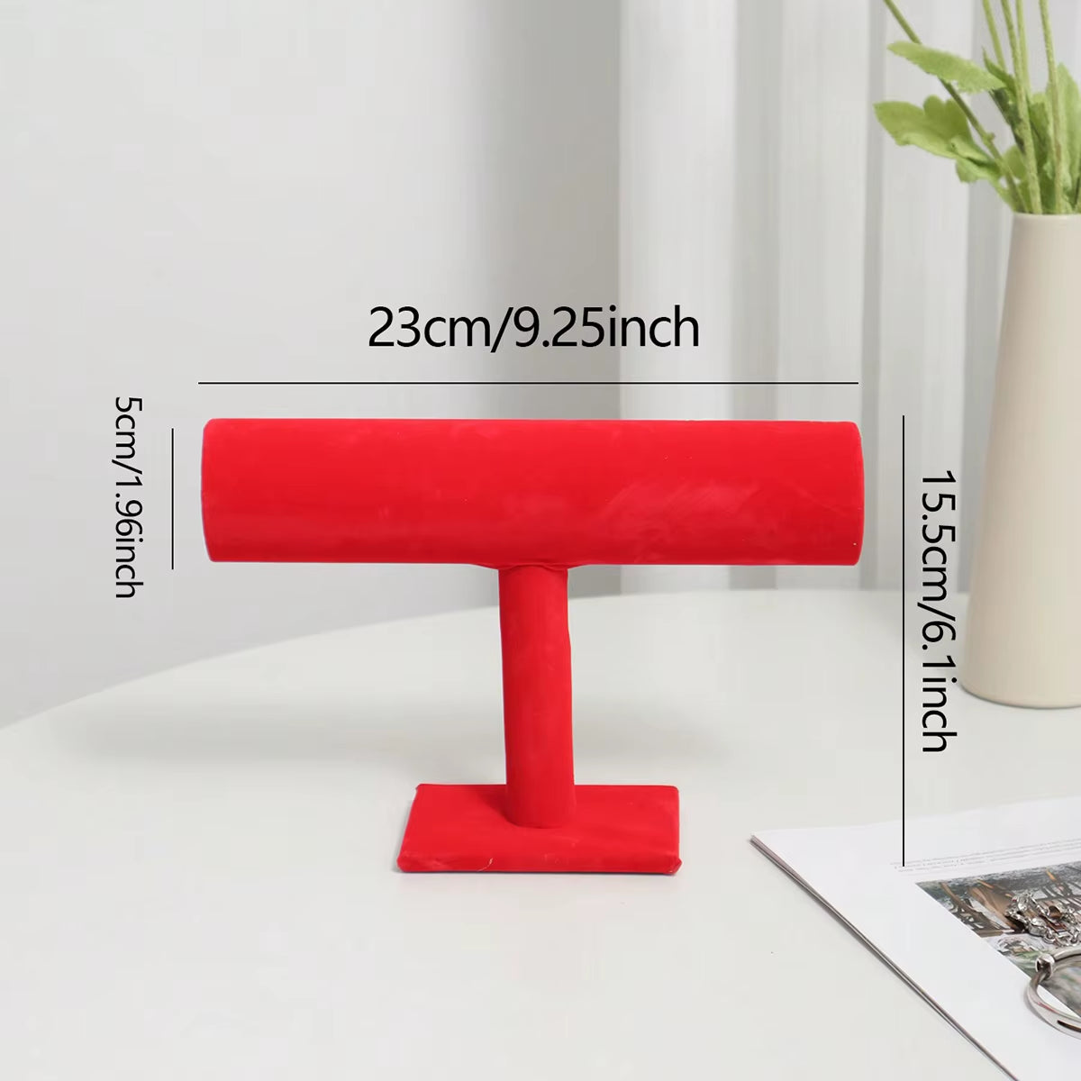 Velvet Bracelet Display Stand, 3-Tier Jewelry Holder Rack – image 9