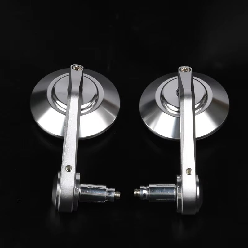 CNC Aluminum Bar End Motorcycle Mirrors, 7/8 in Pair – image 3